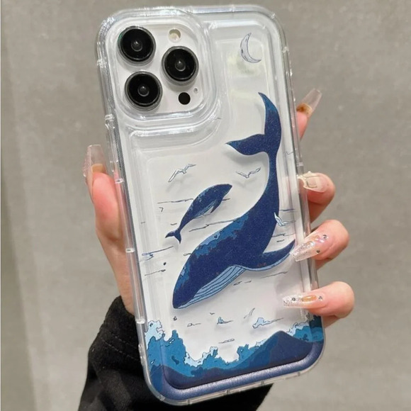 ⚠️Clearance iPhone 15/Pro/Pro Max Whale Phone Case - Picture 3 of 5
